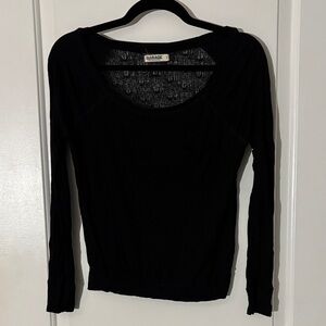 Garage Classic Black Long Sleeve Top